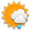 slight chance of light rain showers