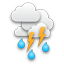 chance of light rain showers